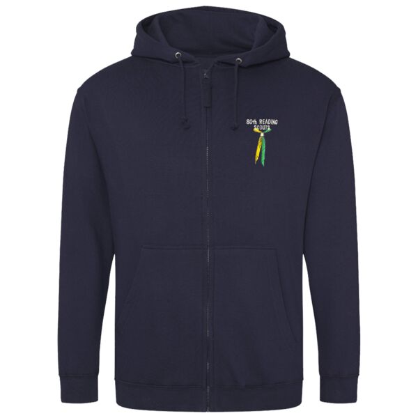 Adult 80th Reading Scouts Zipped Hoodie Thumbnail