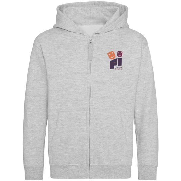 Youth First Impressions Grey Zipped Hoodie Thumbnail