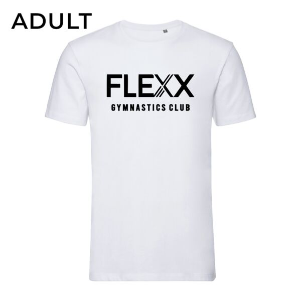 Adult Flexx Gymnastics White T-Shirt Thumbnail