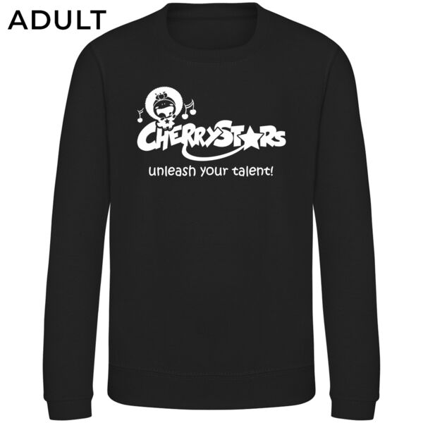 Adult Cherrystars Black Sweatshirt Thumbnail