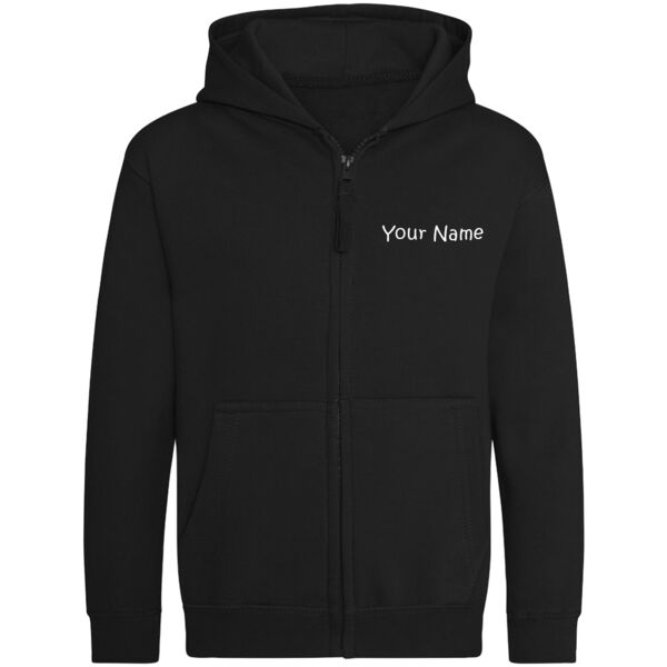 Youth Cherrystars Black Zipped Hoodie Thumbnail