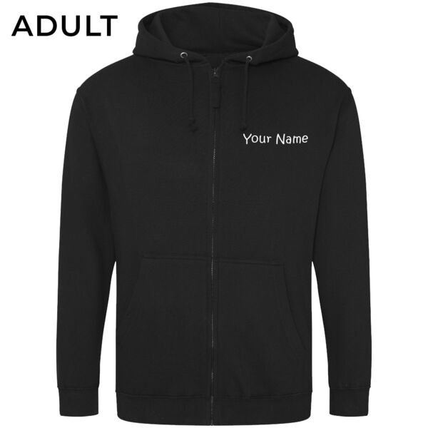 Adult Cherrystars Black Zipped Hoodie Thumbnail