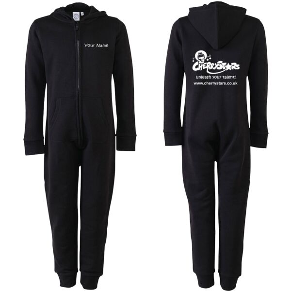 Youth Cherrystars Black Onesie Thumbnail