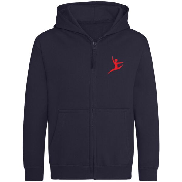 Youth Bulmershe Gymnastics Zipped Hoodie Thumbnail