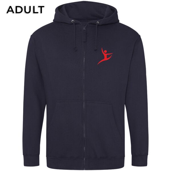 Adult Bulmershe Gymnastics Zipped Hoodie Thumbnail