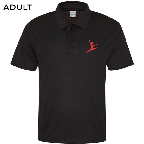 Adult Bulmershe Gymnastics Squad Black Polo Shirt Thumbnail