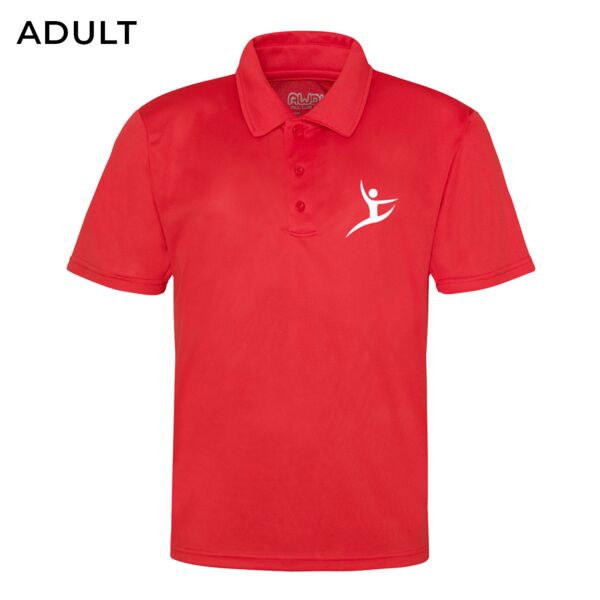 Adult Bulmershe Gymnastics Squad Red Polo Shirt Thumbnail