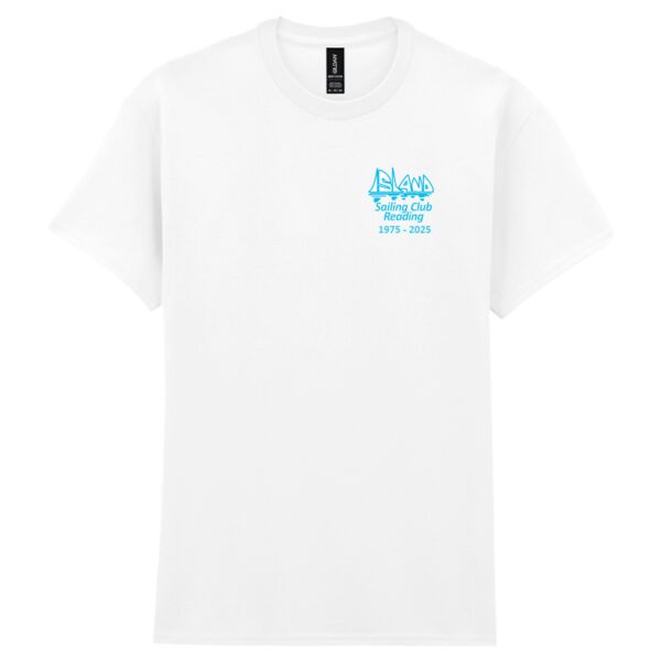 Island Sailing Club White Anniversary T-Shirt Thumbnail